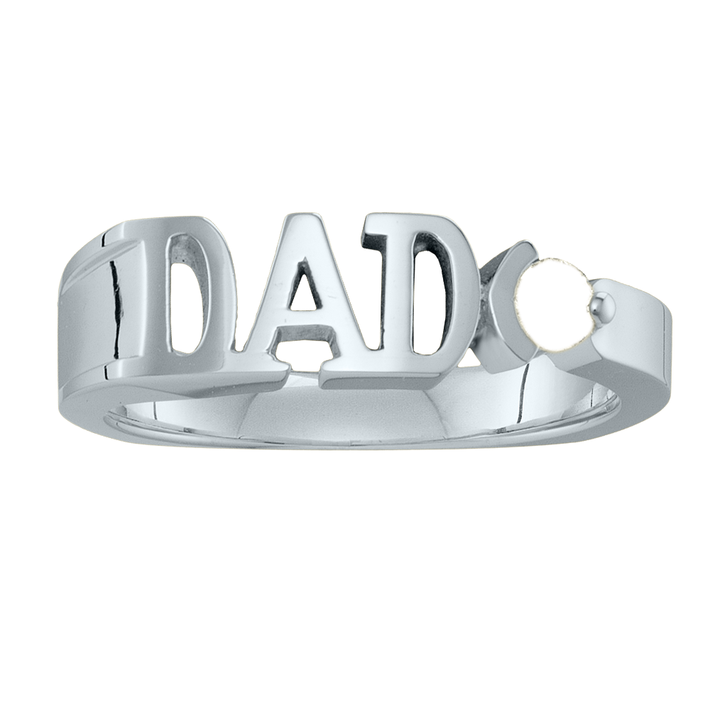 Dad 2025 birthstone ring